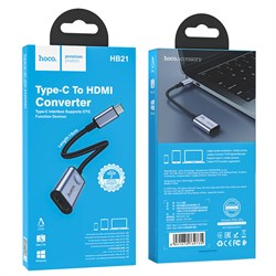 Переходник (OTG) Type C → HDMI HOCO HB21 (15см) 110866 - фото 1275