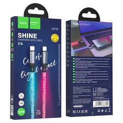 Кабель Type C - Lightning (Apple 8 pin) Hoco U112 (1m) (коробка) (3A / PD 20W) (быстрая зарядка) 111504 - фото 1326