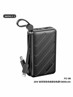 Внешний АКБ Power Bank Remax FC - 08 (10.000 мАч) (20W PD быстрая зарядка) 113589 - фото 1837