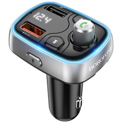 FM трансмиттер Borofone BC32 (2.4 мАч) QC3.0 (быстрая зарядка) 110843 - фото 2358