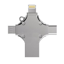 Карта памяти USB Flash iDragon 4 в 1 (Micro/Type C/Lightning) - 32 gb 110790 - фото 2474