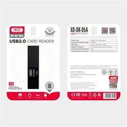КартРидер XO DK05A 2 в 1 (Micro SD / SD) USB2.0 112663 - фото 2528