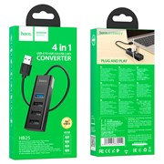 HUB HOCO HB25 USB - USB 3.0*1, USB 2.0*3 (1m) 110925