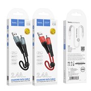 Кабель USB - Micro Hoco X38 (коробка) (0,25m) 111512