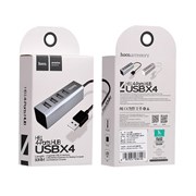 HUB HOCO HB1 USB - USB 2.0*4 (1m) 110920