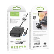 HUB HOCO HB31 USB - USB 3.0 + USB 2.0*3 (0,2m) 110926
