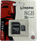 Карта памяти Micro SD Kingston - 8 gb (+ SD адаптер) 10kl 110758 - фото 2514