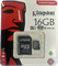 Карта памяти Micro SD Kingston - 16 gb (+ SD адаптер) 10kl 110759 - фото 2518