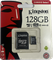Карта памяти Micro SD Kingston - 128 gb (+ SD адаптер) 10kl 110762 - фото 2520