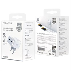 СЗУ Borofone BA76A 2 Type-C (PD 35W) 111522
