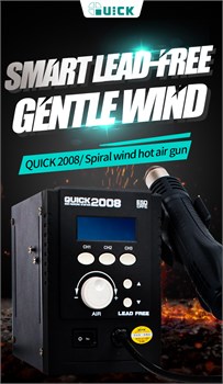Паяльная станция Quick 2008 (макс. мощность термофена 700Вт ,макс. температура термофена 500°C) 112174