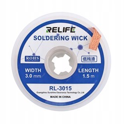 Оплетка для сбора олова Relife RL - 3015 (3,0мм-1,5м) 107969