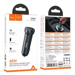 АЗУ Hoco Z54A Type C (PD 30W) + 1 USB (QC3.0 18W) (с быстрой зарядкой) 48W 113776