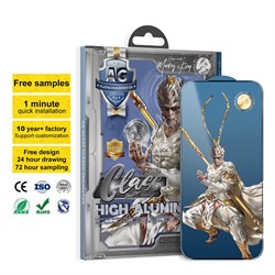 Защитное стекло "Monkey King" iPhone 16 PRO / 17 (6.3) (black) матовое 113714