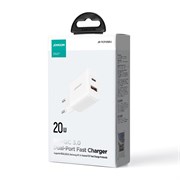 СЗУ Joyroom TCF05 1 USB (QC3.0) (быстрая зарядка) + 1 Type-C (PD 20W / 18W) 111204