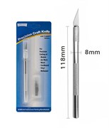 Универсальный нож (скальпель) блистер (1 шт + сменные лезвия - 1комплект) 108113