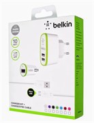 Набор зарядных устройств BELKIN СЗУ (2 USB) + АЗУ + micro usb 109651