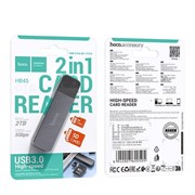 КартРидер Hoco HB45 2 в 1 (SD / TF) USB 3.0 / Type C 3.0 113787