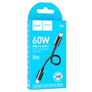 Кабель Type C - Type C Hoco X96 (коробка) (0,25m) (60W) 113818