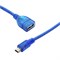 Переходник (OTG) Mini V3 → USB синий (без упаковки) 110871