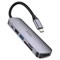 HUB HOCO HB28 Type-C to USB 3.0,USB 2.0, TF card, MicroSD, HDMI, PD (60 Вт, 3 А) 113780